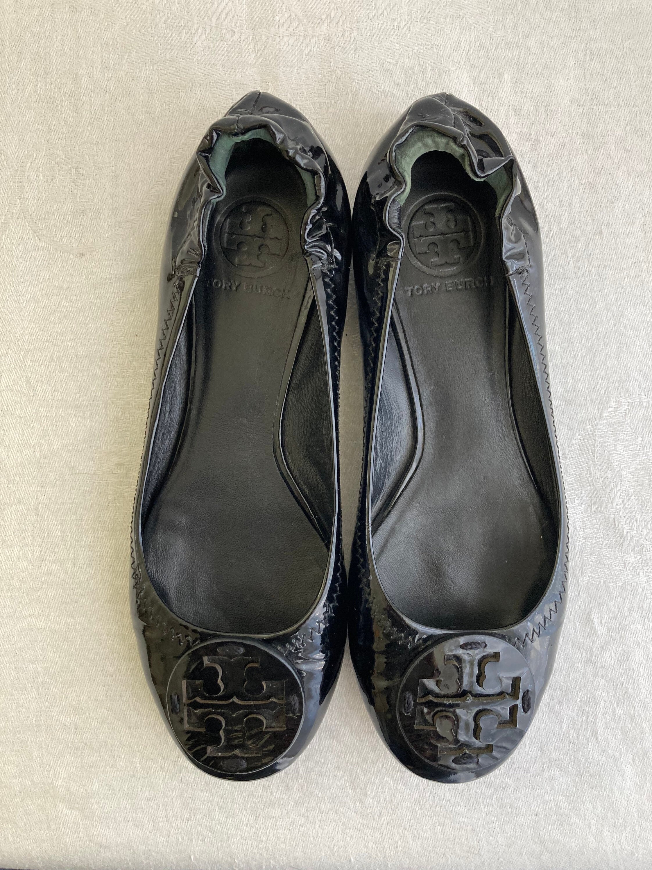 Tory Burch Black Ballet Flats Size 7 - Etsy