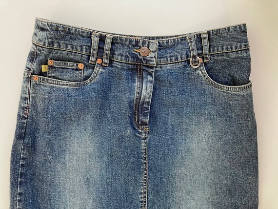 Vintage anthropologie Denim Skirt, Louie, Size US… - image 5