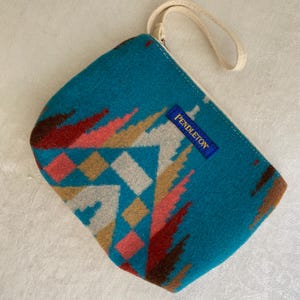 Vintage Pendleton Wristlet, Wallet, Coin Purse, Mini Handbag, Southwestern