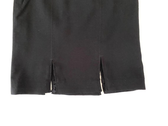 Louis Féraud Black Skirt, Size US8, made in Germa… - image 3