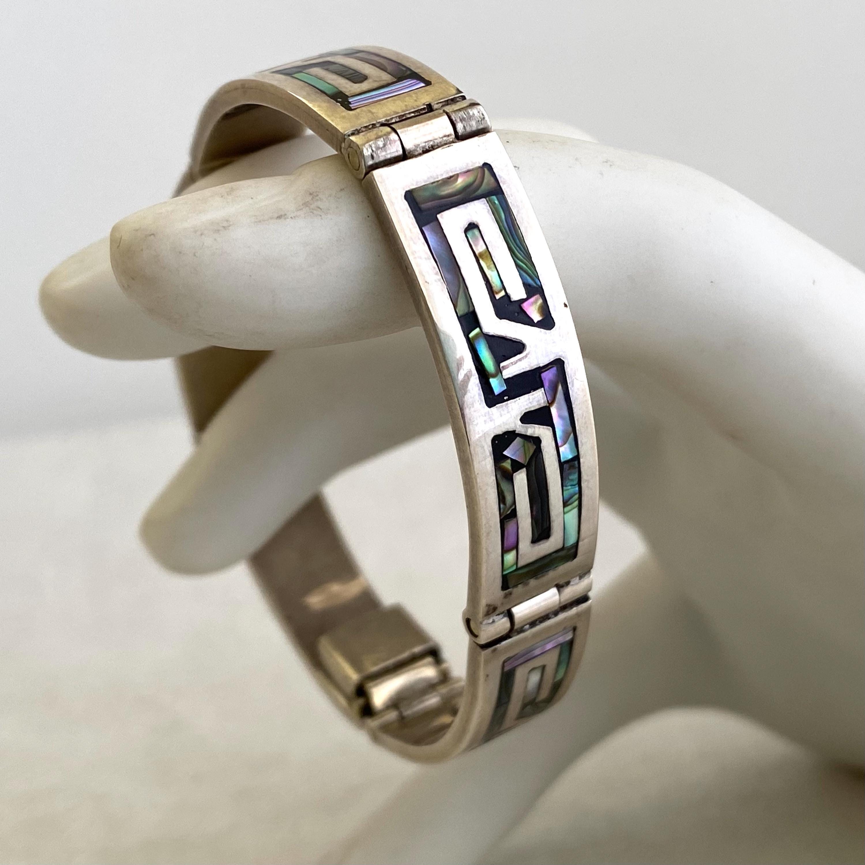 Taxco Silver Bracelet Aztec - Etsy