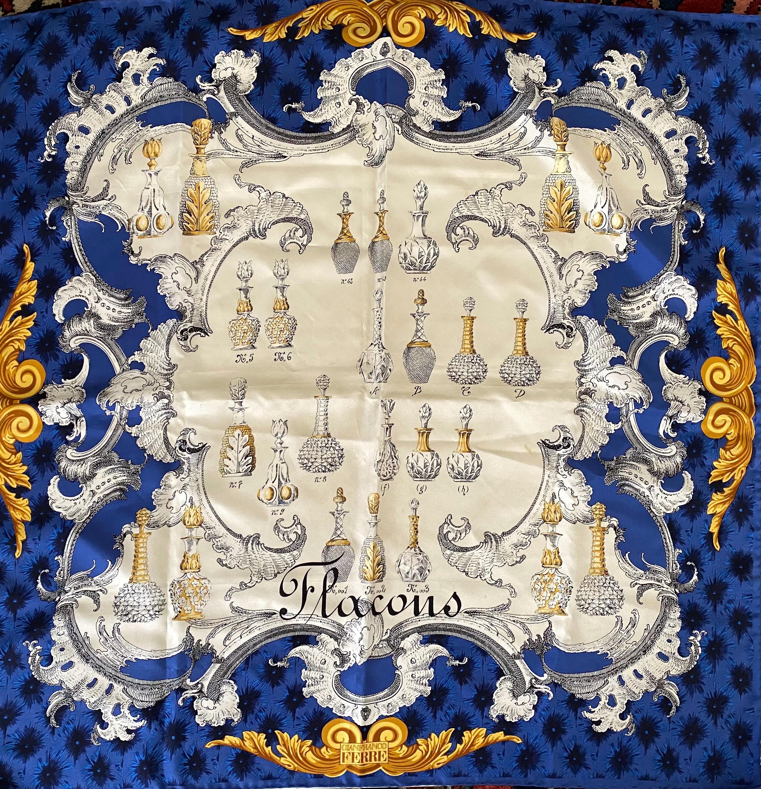 Gianfranco Ferre Silk Scarf - Etsy