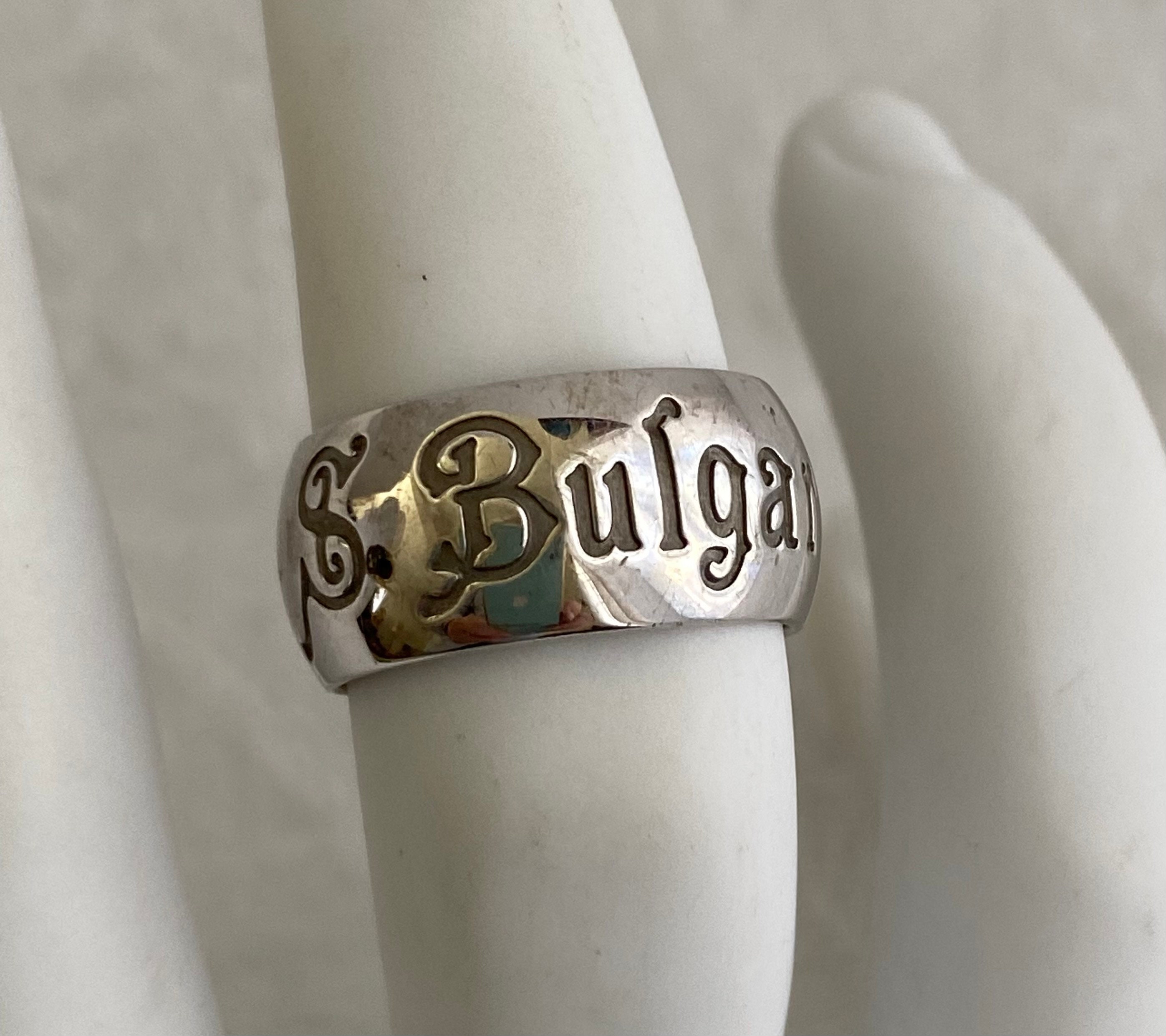 Vintage Bulgari Save the Children Sterling Silver Ring Band, US