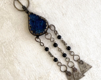 Antique Silver Fibula, Brooch, Morocco, Berber, Coat Fastener, Cloak Pin, Extra Long