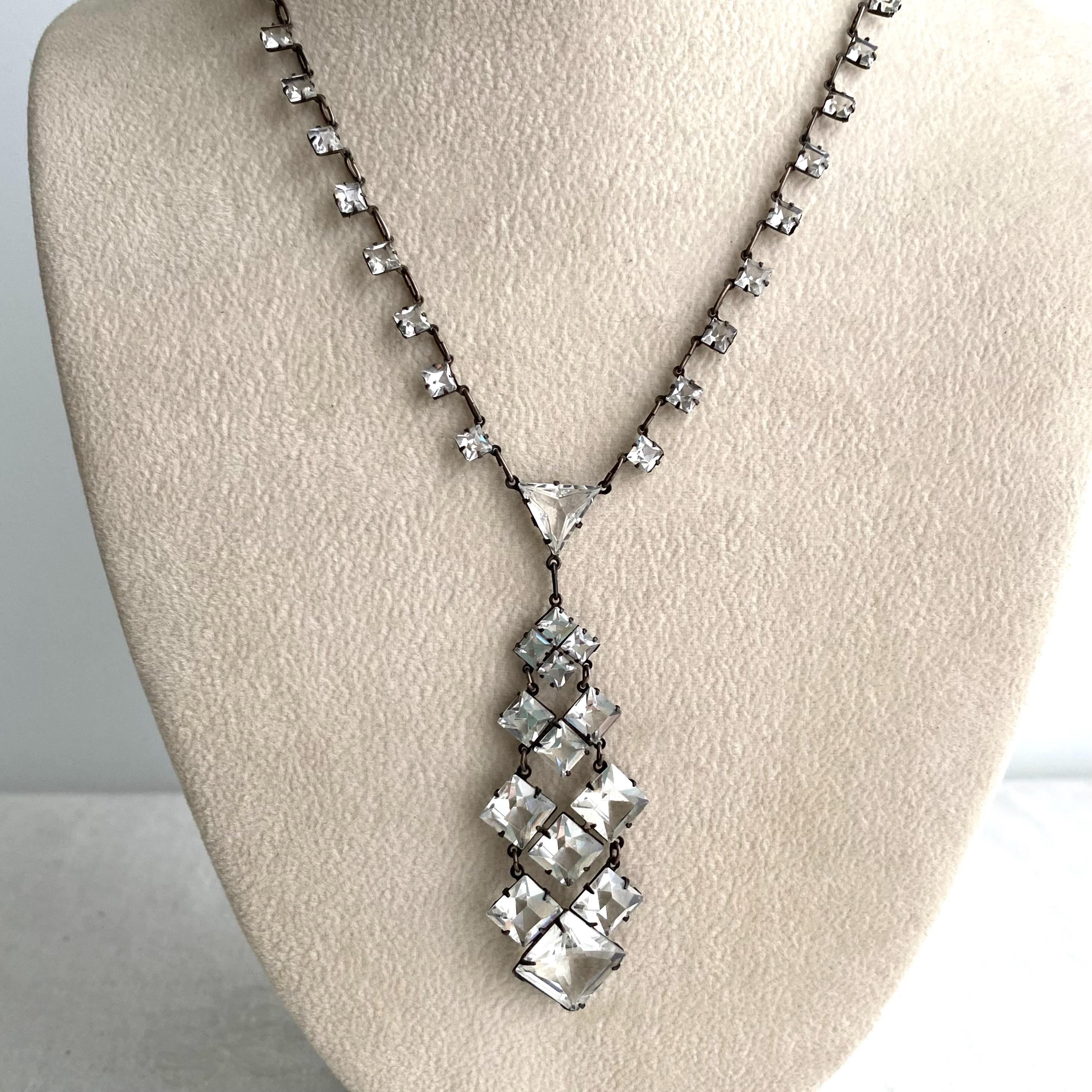 Vintage czech art deco necklace - Etsy 日本