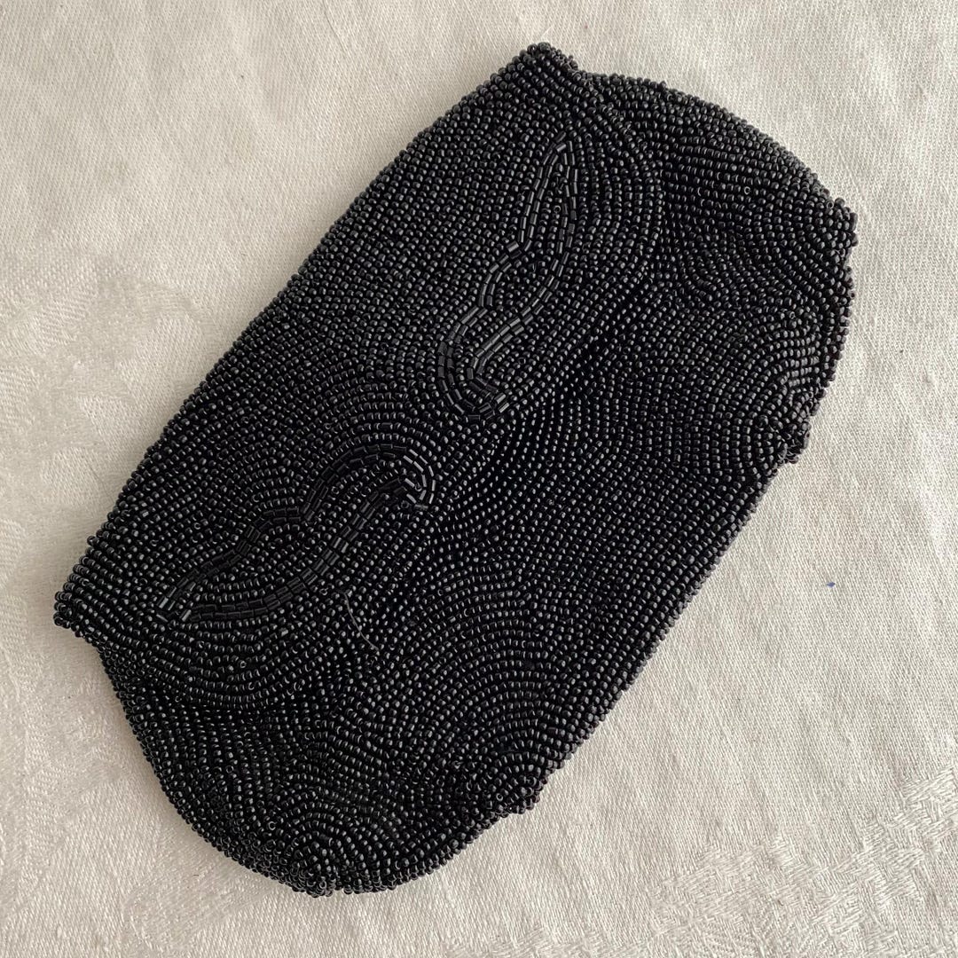 Vintage 1930s Art Deco Beaded Hand Bag, Made in Belgium, Evening Bag ...