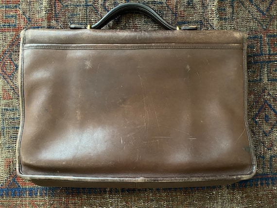 Vintage COACH Brown Leather Legacy Lexcion Briefc… - image 3