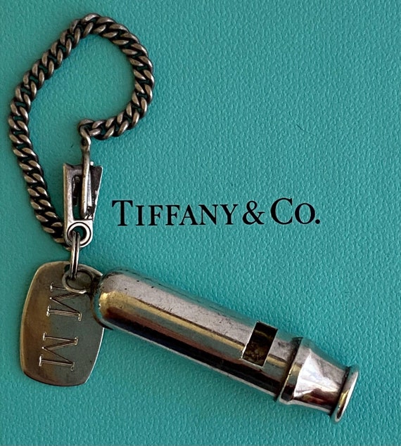 Vintage Tiffany & Co Sterling Silver Keychain Whistle