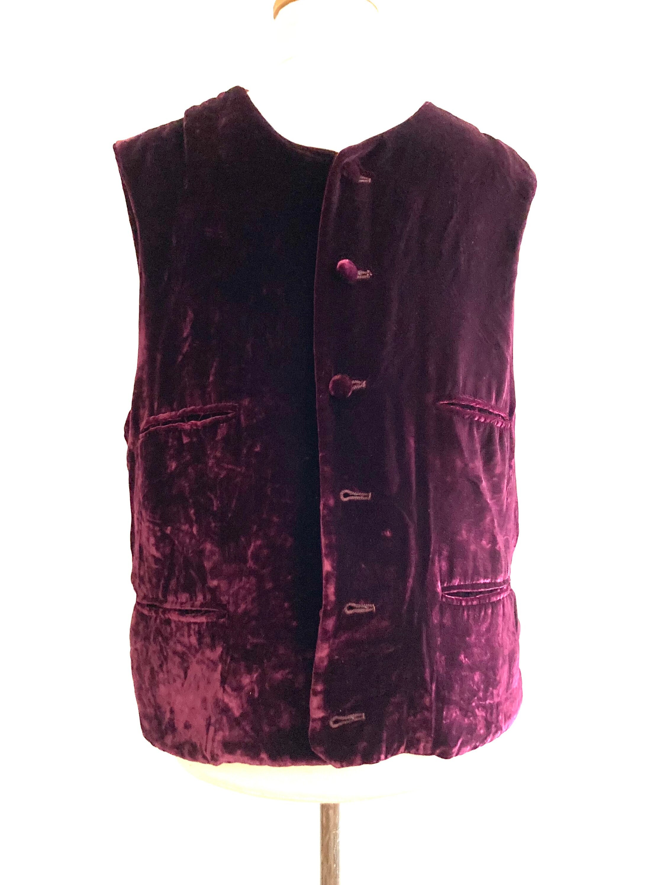 Girls store burgundy vest