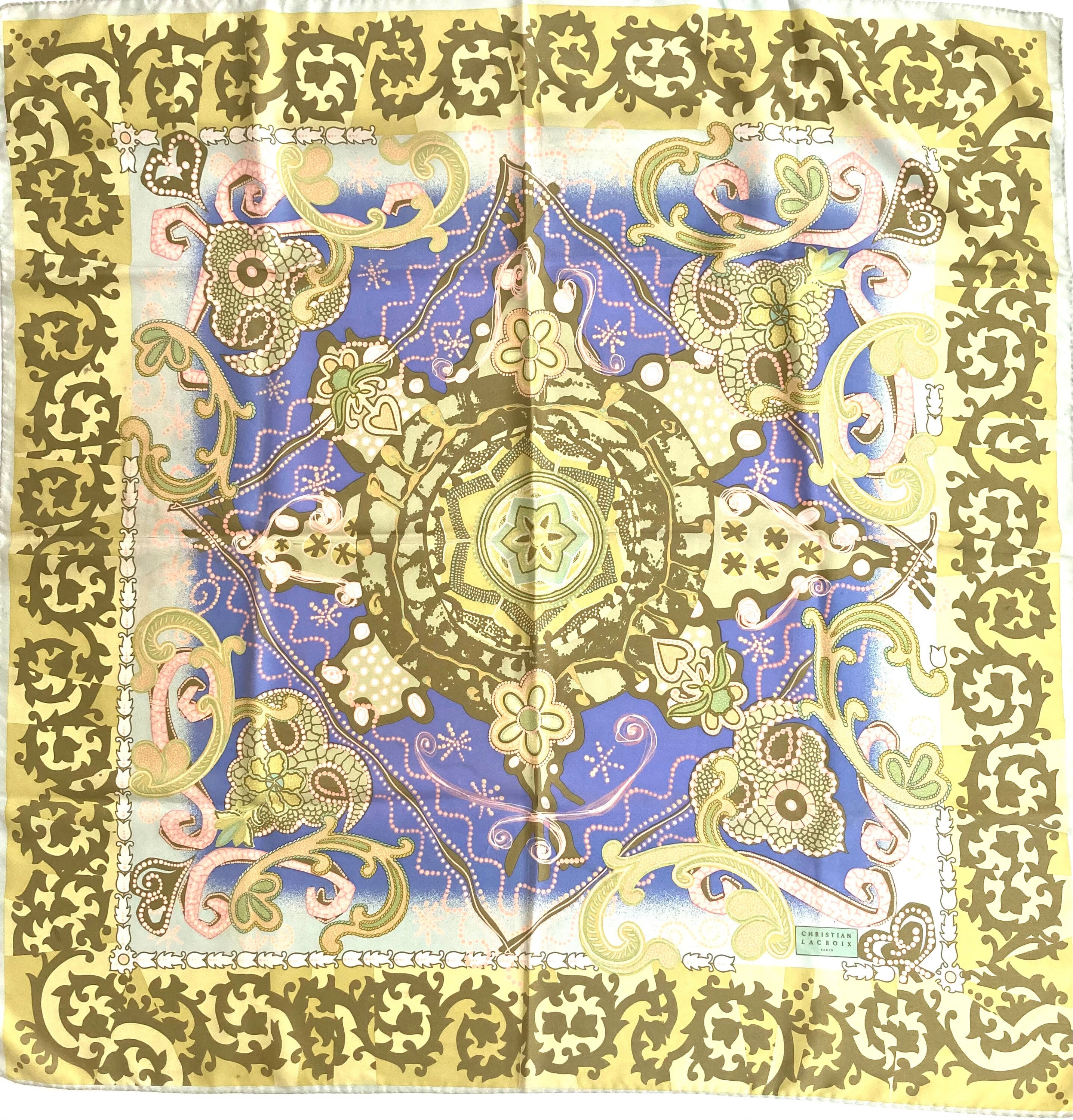 Christian lacroix silk scarf - Etsy 日本