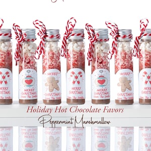 Hot Chocolate Holiday Party Favors | small batch | Christmas | party | cocoa (CRFav)