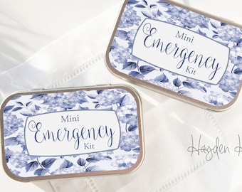 Bridesmaid's Mini-Emergency Kit - Tin only or Filled -- perfect for the last minute little emergency on the big day! {HYDRANGEA} (mek)