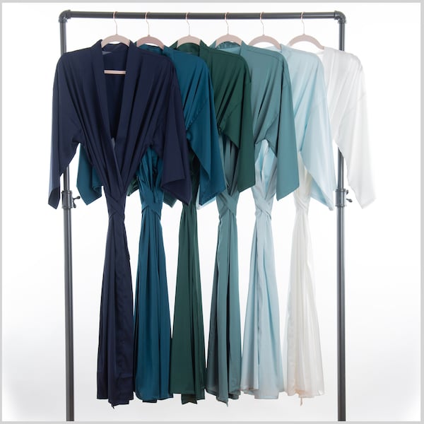 NEW! Long Matte robes in 0 thru 5XL | long robe | gift | bride | honeymoon | bridesmaid Robe | long