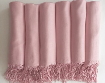 blush pink wedding pashmina