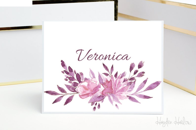 Bridesmaid Proposal Floral MIRABELLE in MAUVE Wedding Cards Bridal Cards Bridesmaid Gift Personalized Bridesmaid Cards