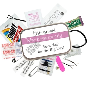 Oh Sh*t Kit, Bridesmaid Emergency Kit, ust in Case Pouch, Wedding Day Essentials, Purse Fixes, Mini Survival Bag, Filled or empty