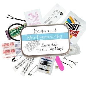 Oh Sh*t Kit | Bridesmaid Emergency Kit, Just in Case Pouch, Wedding Day Essentials , Purse Fixes, Mini Survival Bag, Filled or empty