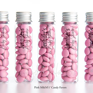 Pink M&M&#39;s® Candy Favors | small batch | birthday party | kid | baby shower