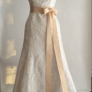 Petersham grosgrain bridal ribbon sash, plain sash couture ribbon