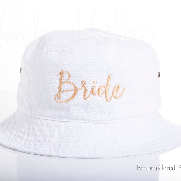 NEW! Embroidered Bucket Hats! | gender neutral | Bridesmaid | Groomsman | Gift | wedding weekend | Customizable