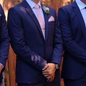 1 Custom Silk Dupioni Men's necktie choice of over 70 colors Standard or Skinny Ivory, Black, Pink, Green, Blue,Yellow, Orange, Purple image 4