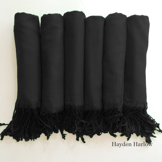 black pashmina for wedding