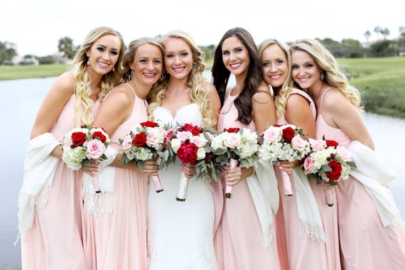 bridesmaid pashmina shawls
