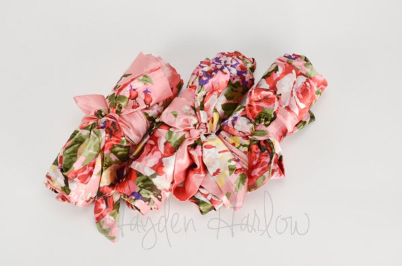 peach floral robe