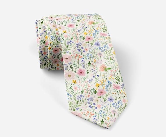 Bespoke Floral Necktie, Bow Tie & Pocket Square, suspenders | Handmade | CASTLETON