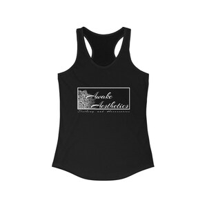 Awake Aesthetics Floral Tank Top, Racerback Tank Top, Aesthetic Graphic Tank Top, Womens Tank Top, Nature Tank Top