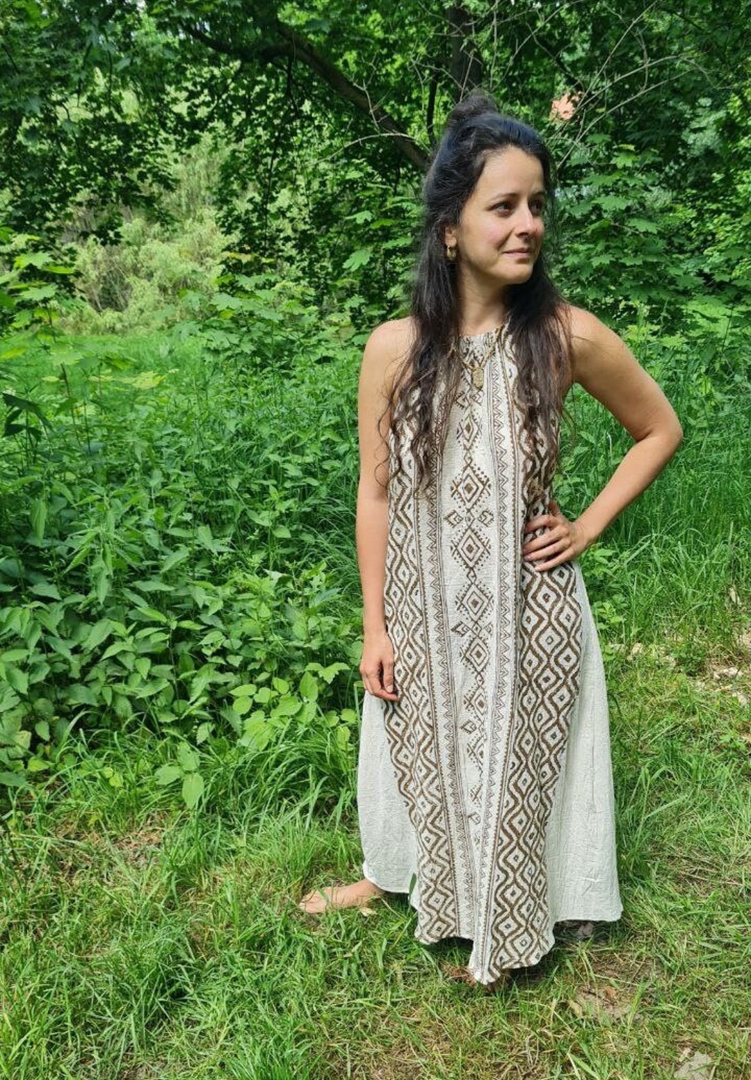 Goddess Ritual Dress Magical Feminine ISIS Dress Boho Bohemian Gipsy ...