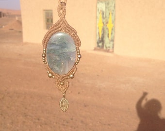 Sahara desert dream inspiration necklace 1001 nights beautyful deep power crystal bohemian jewelry gipsy necklace