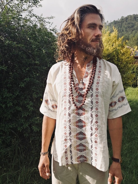 Tribal Artesano Etno Man Hippie Boho Rainbow Ethnic Handmade