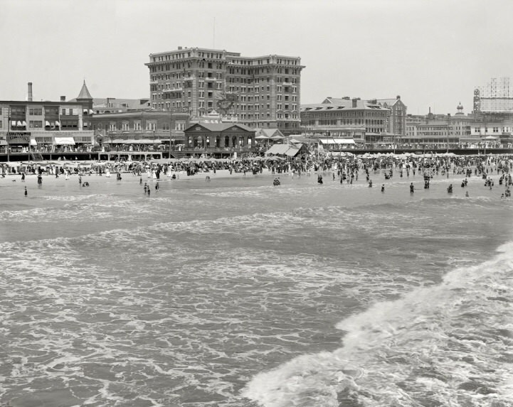 Atlantic City Beachfront New Jersey Historical 1913 Photo Etsy
