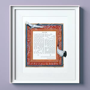 Mandschurenkranich Ketubah