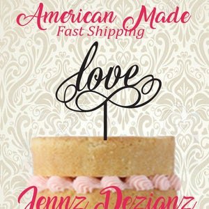 Love Infinity, Infinite Love Silhouette Wedding Cake Topper #CTG004