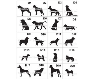 Pet Silhouette cake topper add on MADE IN USA