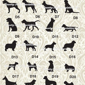 Dog, Cat and Critter Pet Silhouette cake topper add on MADE IN USA