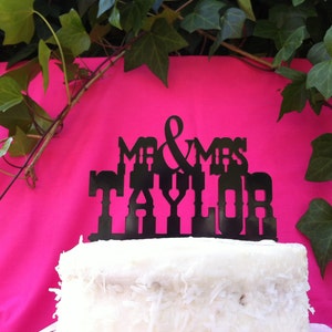 Western Country Rustic Font Custom Name Wedding Cake Topper MADE In USA…..Ships from USA