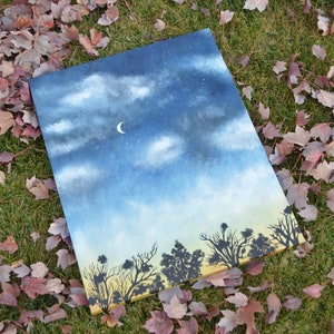 The Sunset; Acrylic Painting, Sunset, Sky