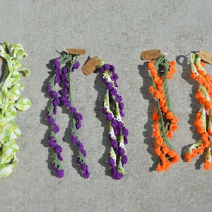Crocheted Curtain Ties; Curtain, Ties, Crochet, Cotton Yarn, Floral, Curtain Ties