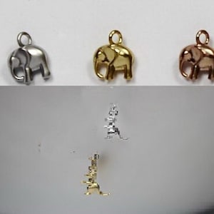 Add on, elephant charm, dino charm,  gold silver or rose gold