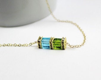 2 birthstone necklace deals