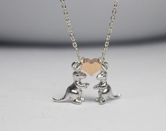 Dinosaur online friendship necklaces