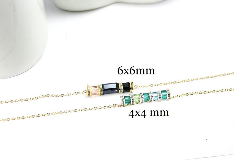 Three Birthstone Necklace,3 BFF Necklaces Soul Sisters Necklace,birthstone horizontal .birthstone Vertical bridesmaid Birthday Gift for Her