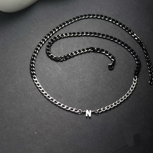 Joyería inicial personalizada.Collar de letras de plata. Pulsera inicial mujer. Tobillera de carta de hombre. collar de novio. regalo para ella. regalo de la hija