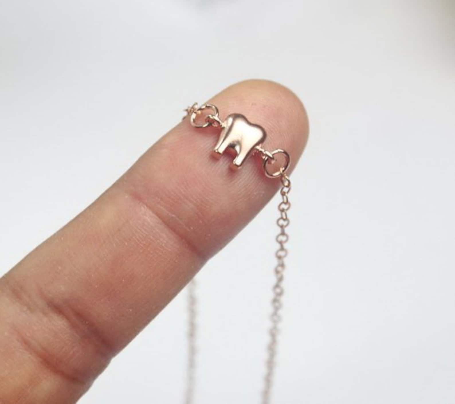 Silver Tooth Bracelet Gold Tooth Jewelry Rose Gold Tooth Etsy