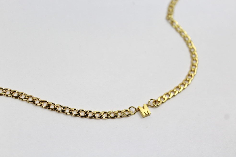 GOLD Men's Initial Jewelry. Gold Men 