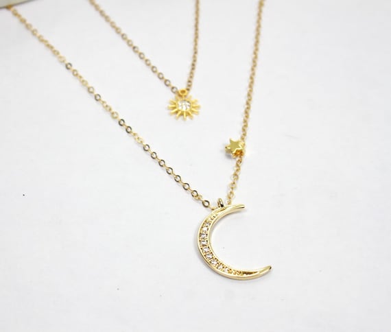 collier lune collier lune