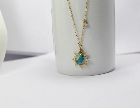 Turquoise moon hotsell jewelry